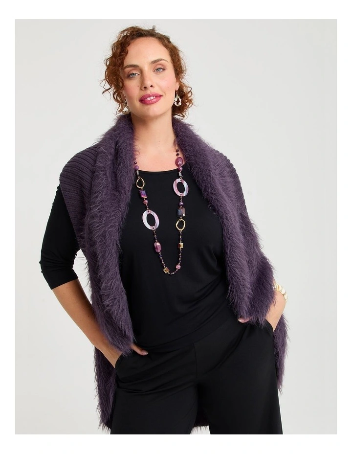 Fuzzy Vest Purple image 4