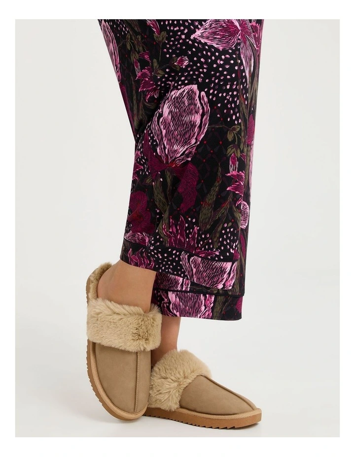 Fluffy Scuff Slipper Taupe image 6