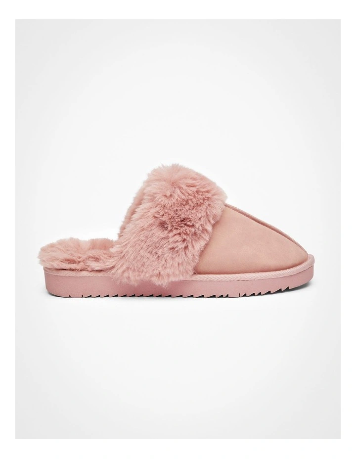 Fluffy Scuff Slipper Blush image 1