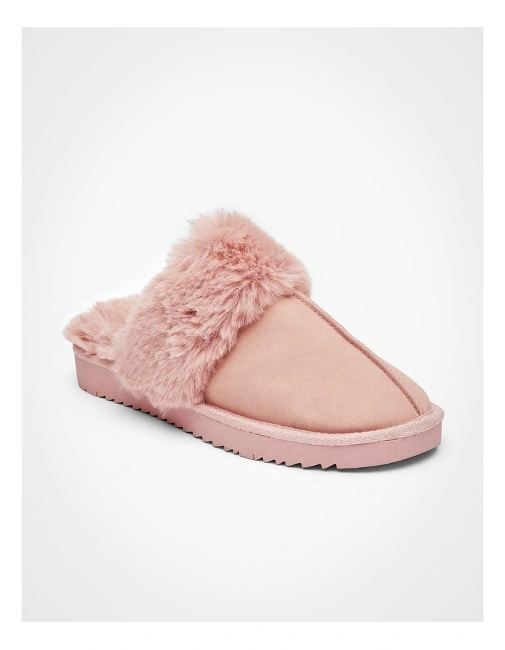 Fluffy Scuff Slipper Blush image 2