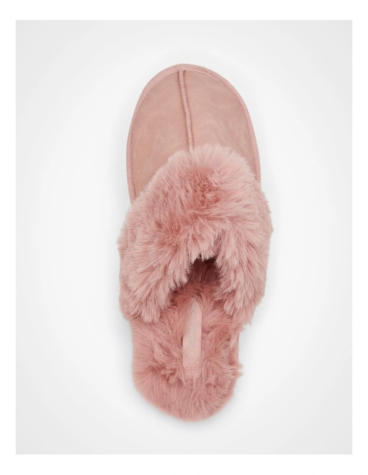Fluffy Scuff Slipper Blush image 4