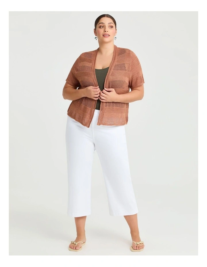 Pointelle Cardigan Ginger image 3