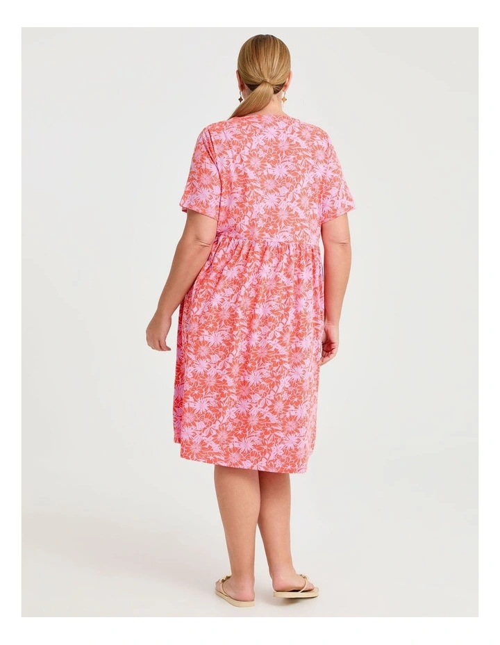 Joy Printed Dress Tangerine image 2