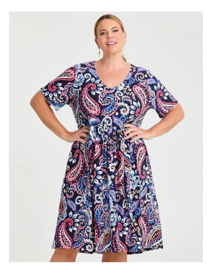 Joy Printed Dress Multi Print image 3