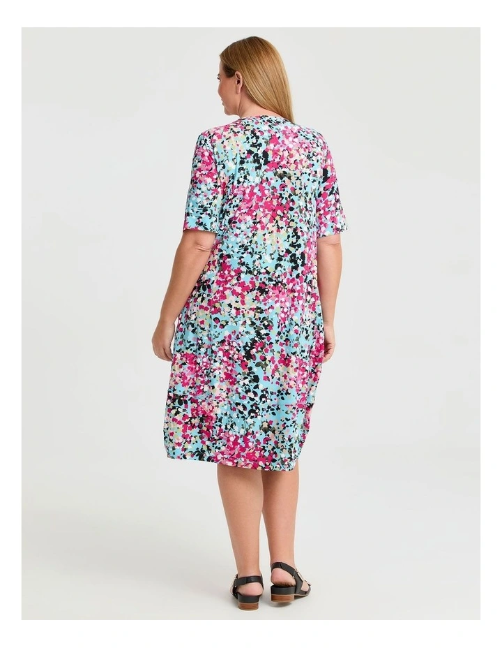 Floral Print Tulip Dress in Floral image 2