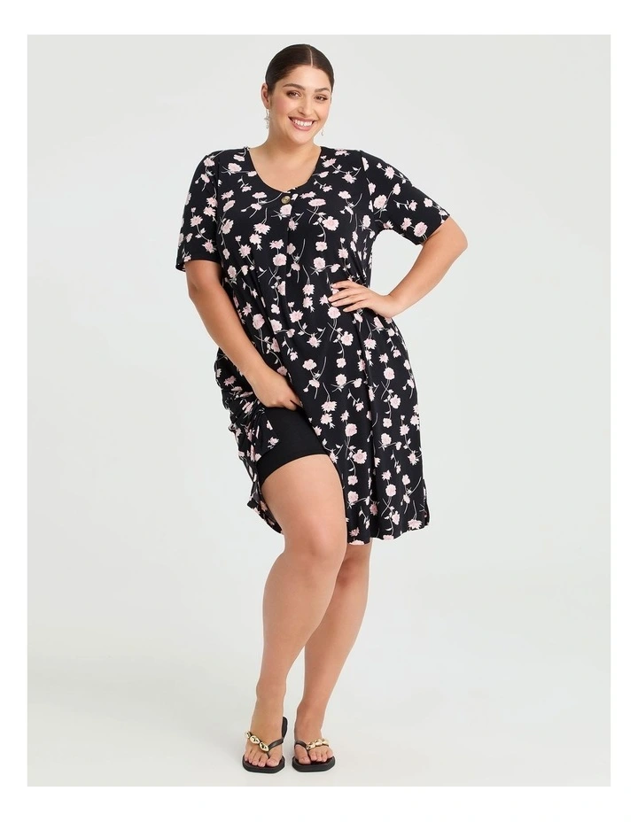 Georgia Spot Dress Black Print image 4