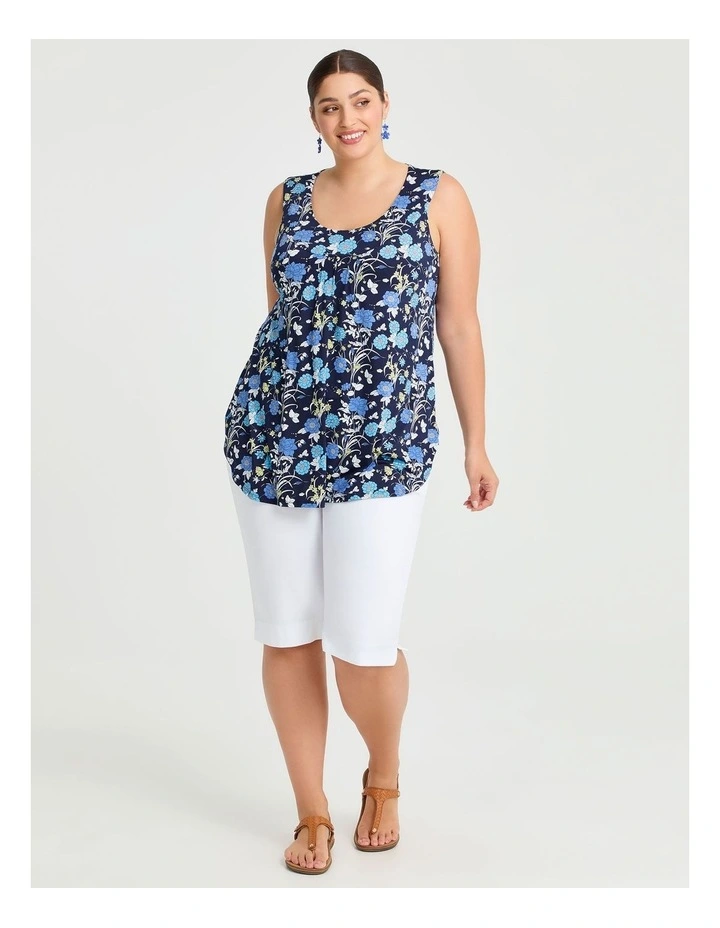 Floral Tank Blue/multi image 3