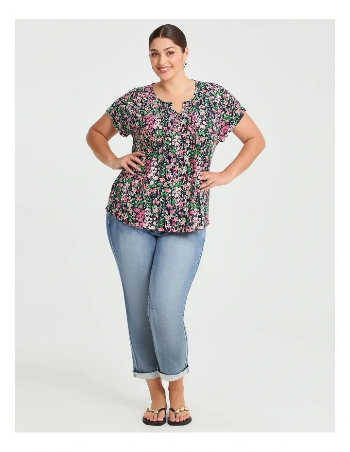 Kylie Henley Neck Top Floral image 3