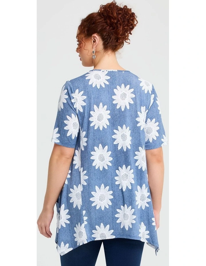 Sorrento Swing Top Blue Floral image 2