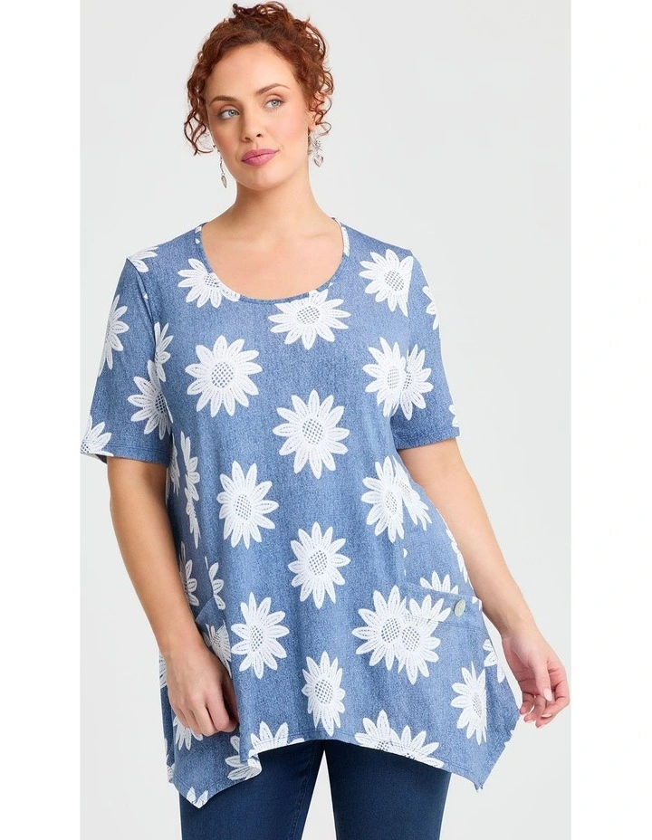 Sorrento Swing Top Blue Floral image 3