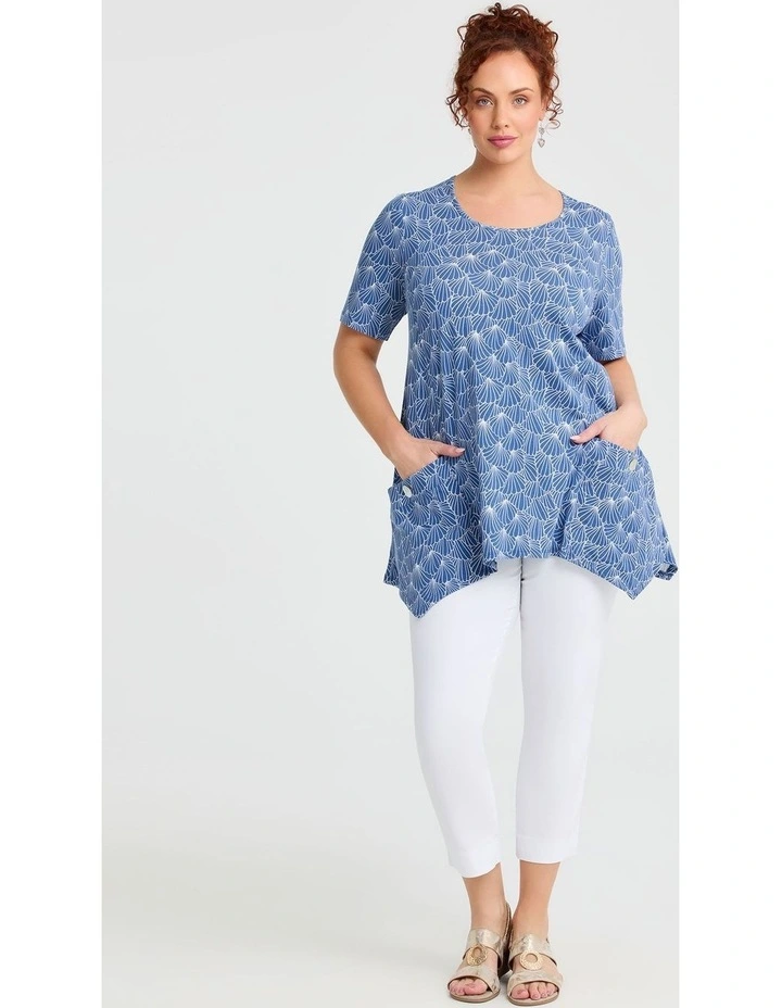 Sorrento Swing Top Seashell Blue/white image 3