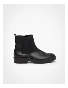 Chunky Chelsea Ankle Boot in Black