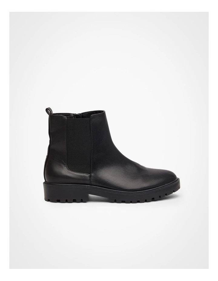 Chunky Chelsea Ankle Boot in Black image 1
