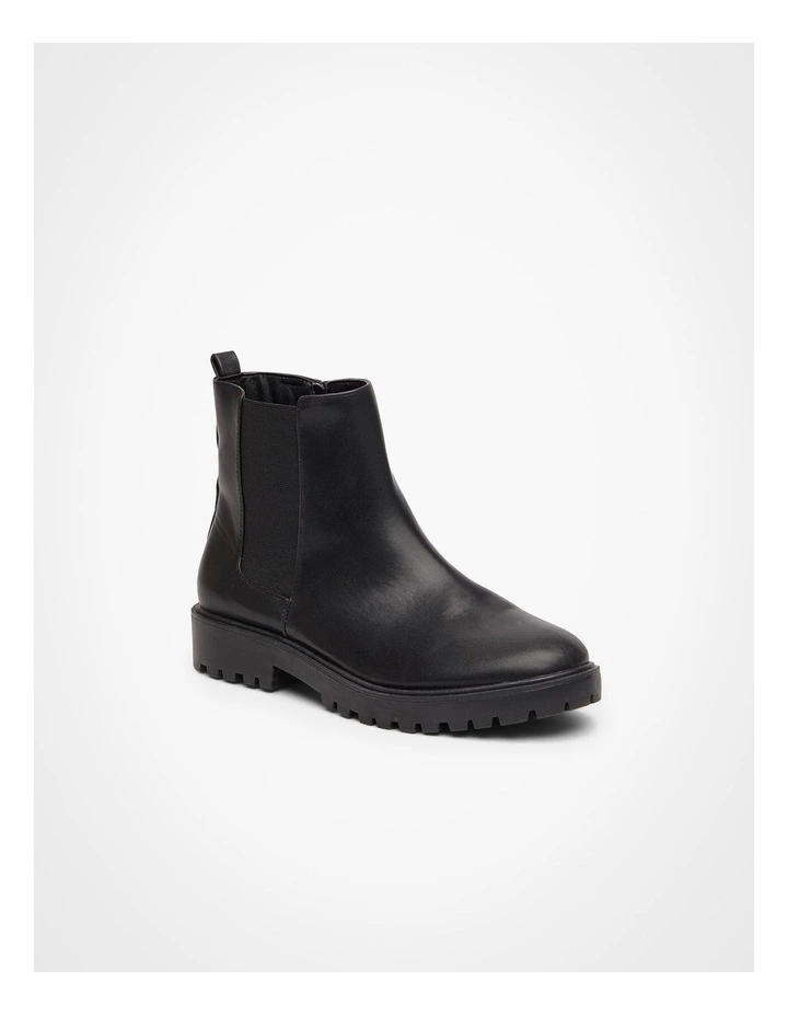 Chunky Chelsea Ankle Boot in Black image 2