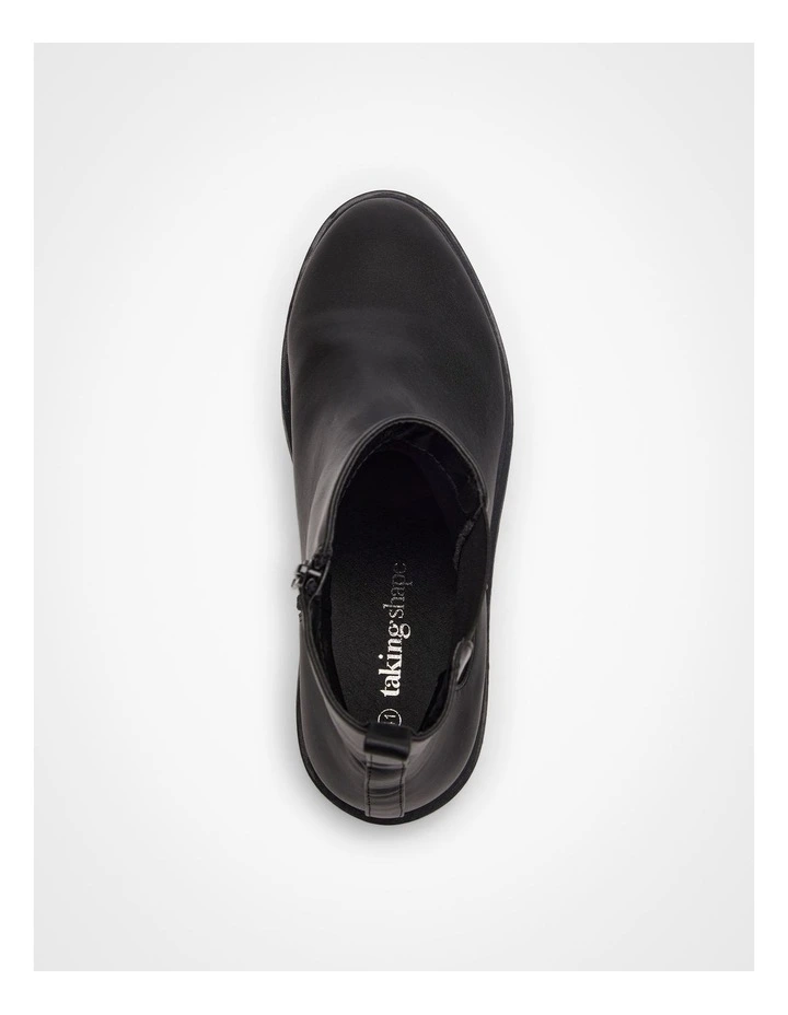 Chunky Chelsea Ankle Boot in Black image 4