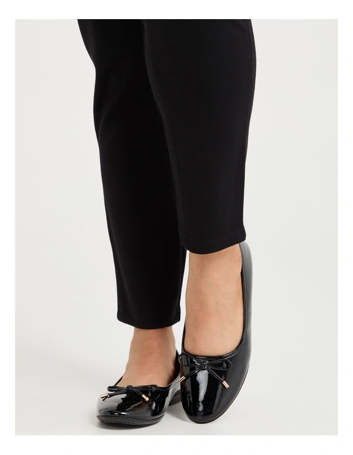 Bow Flat Ballet in Black image 6