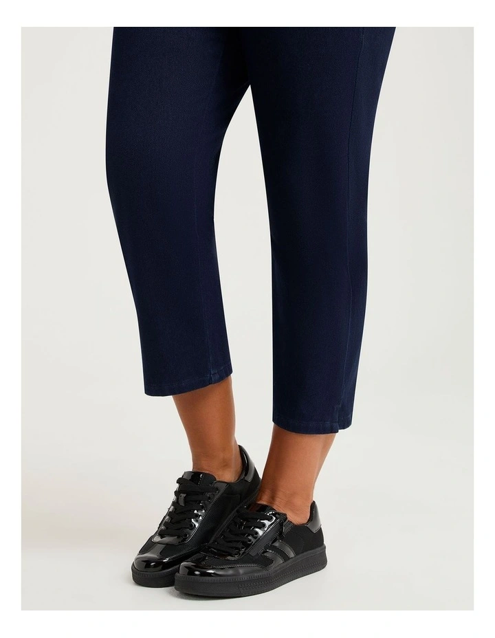 Ava Side Zip Sneaker in Black image 6