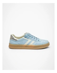 Ava Side Zip Sneaker in Light Blue
