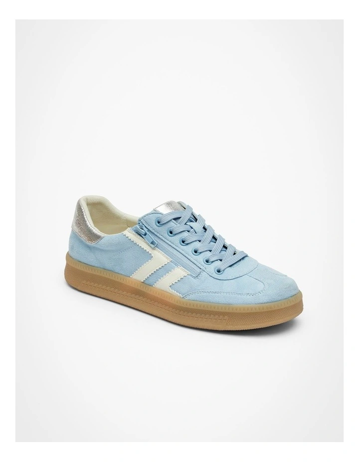 Ava Side Zip Sneaker in Light Blue image 2