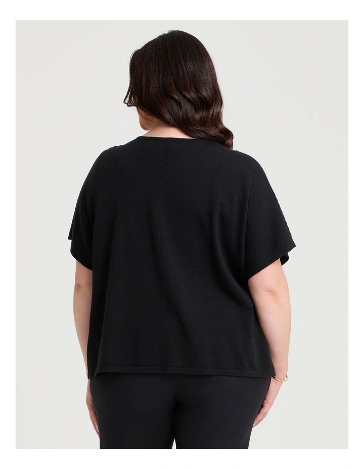 Leaf Jacquard Cotton Cardigan Black/green image 2