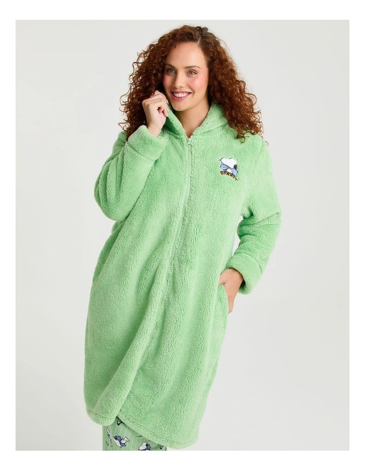 Peanuts Plush Dressing Gown Zephyr Green image 3