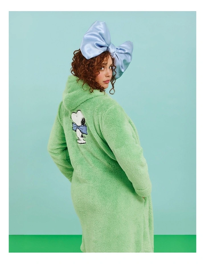 Peanuts Plush Dressing Gown Zephyr Green image 5