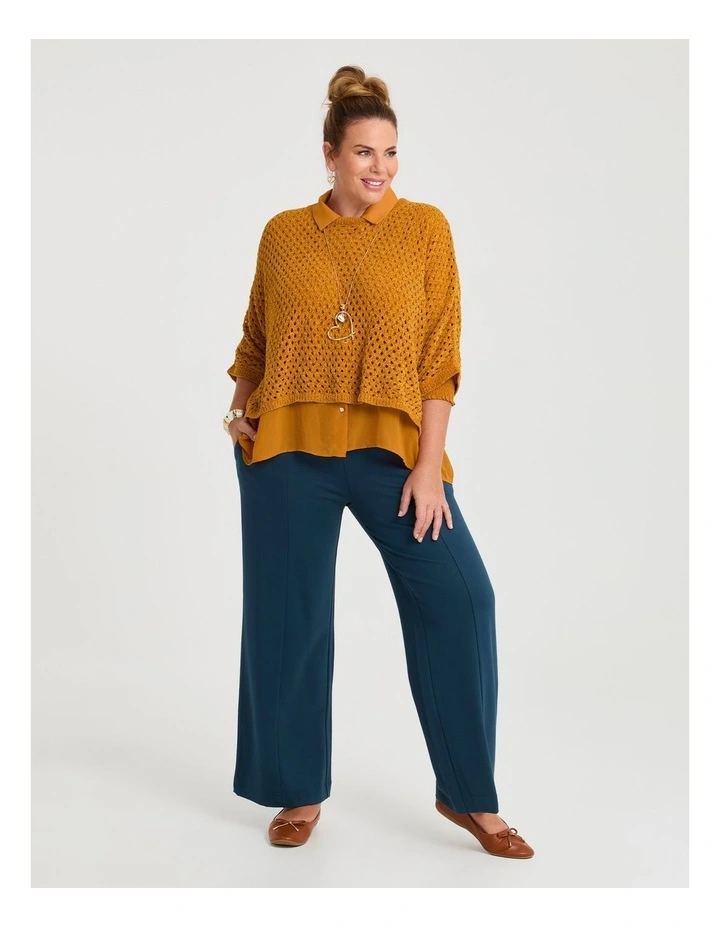 Chiffon Horizon Shirt Amber Gold image 4