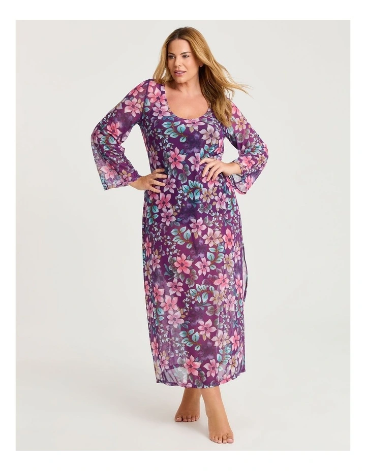 Swim Mesh Dress in Print image 1