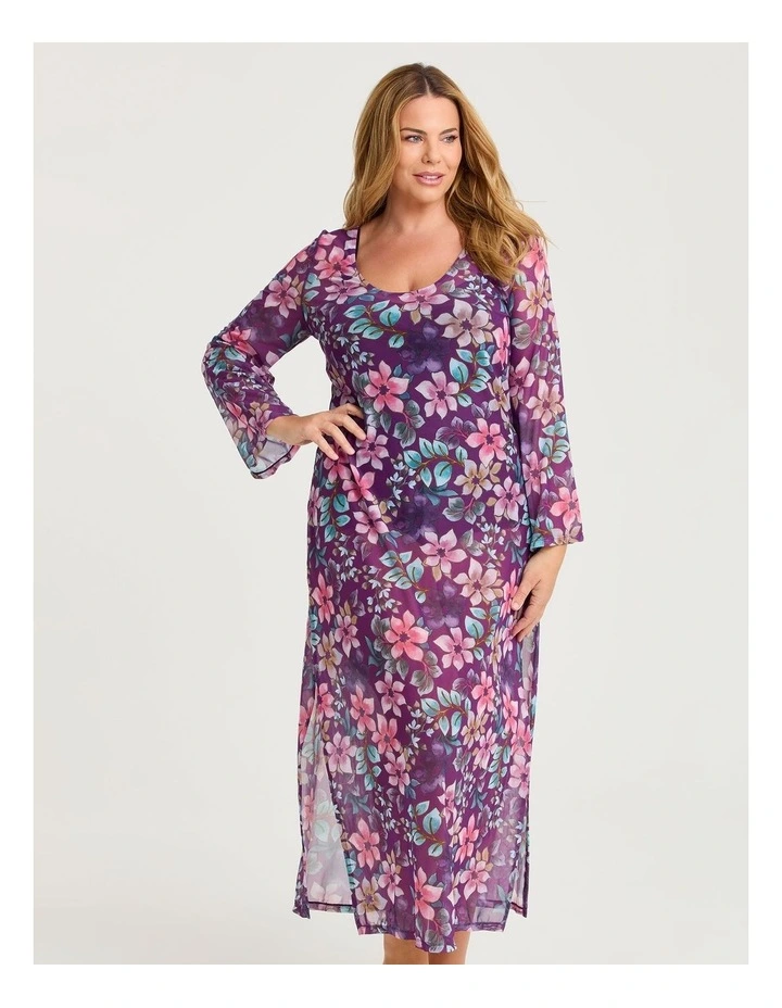 Swim Mesh Dress in Print image 3