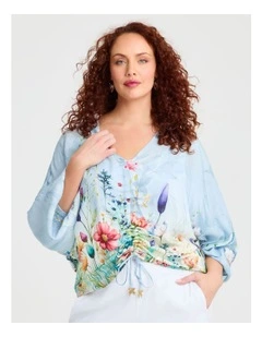 Natural Wild Flower Top Print