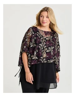 Mesh Embroidery Decadence Overtop Multi