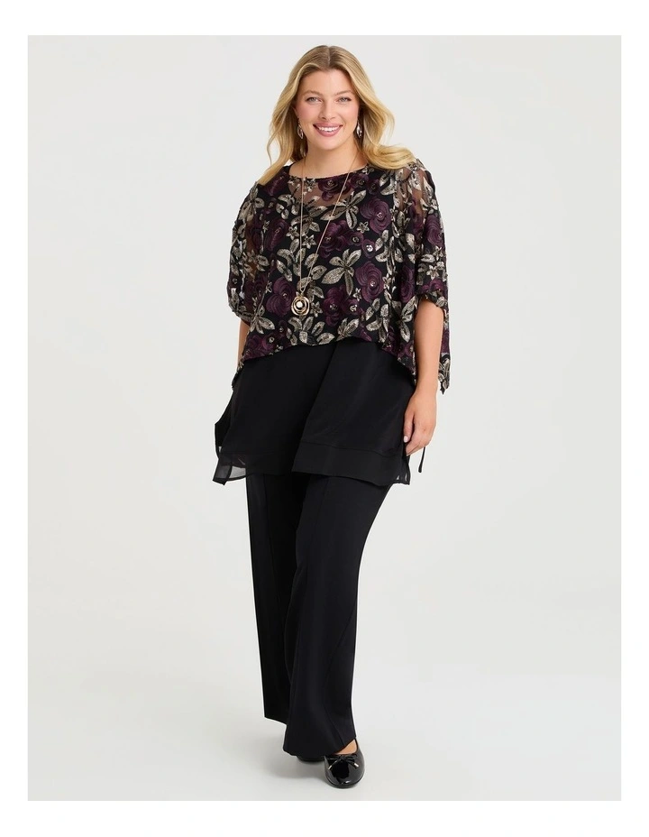 Mesh Embroidery Decadence Overtop Multi image 2