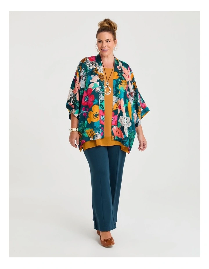 Natural Lily Bloom Kimono Print image 4