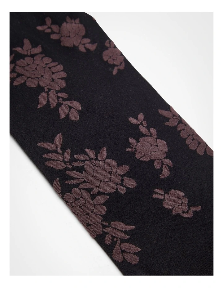 50 Denier Jacquard Tights in Multi image 4