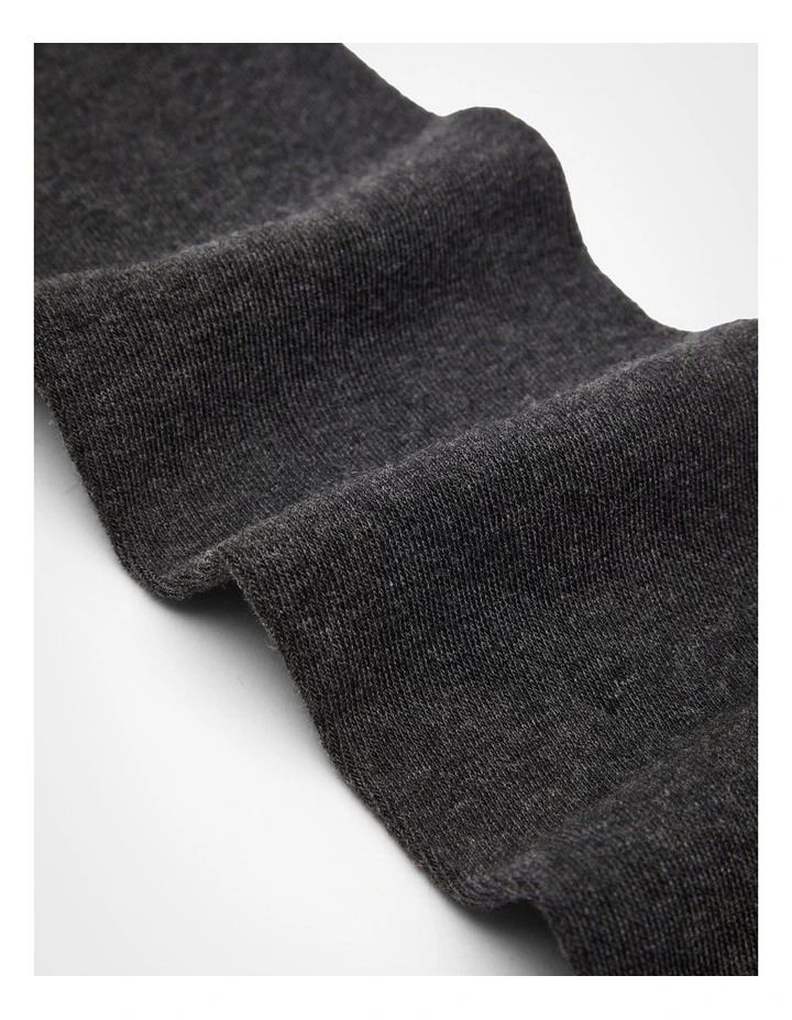 Opaque Cotton Blend Tights in Grey image 4