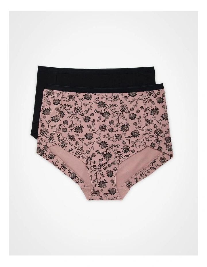 2 Pack Cotton Paisley Briefs Floral Paisley image 1