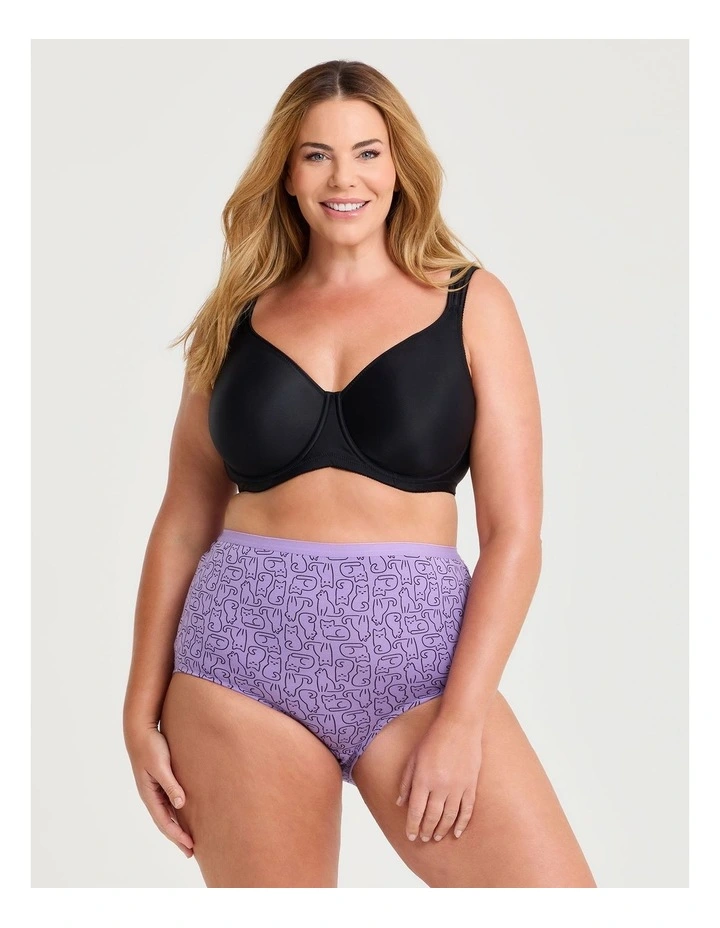 Bamboo Cat Full Briefs 3 Pack in Multi image 4