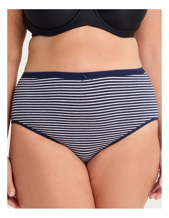 Cotton Basic Briefs 5 Pack in Multi image 2