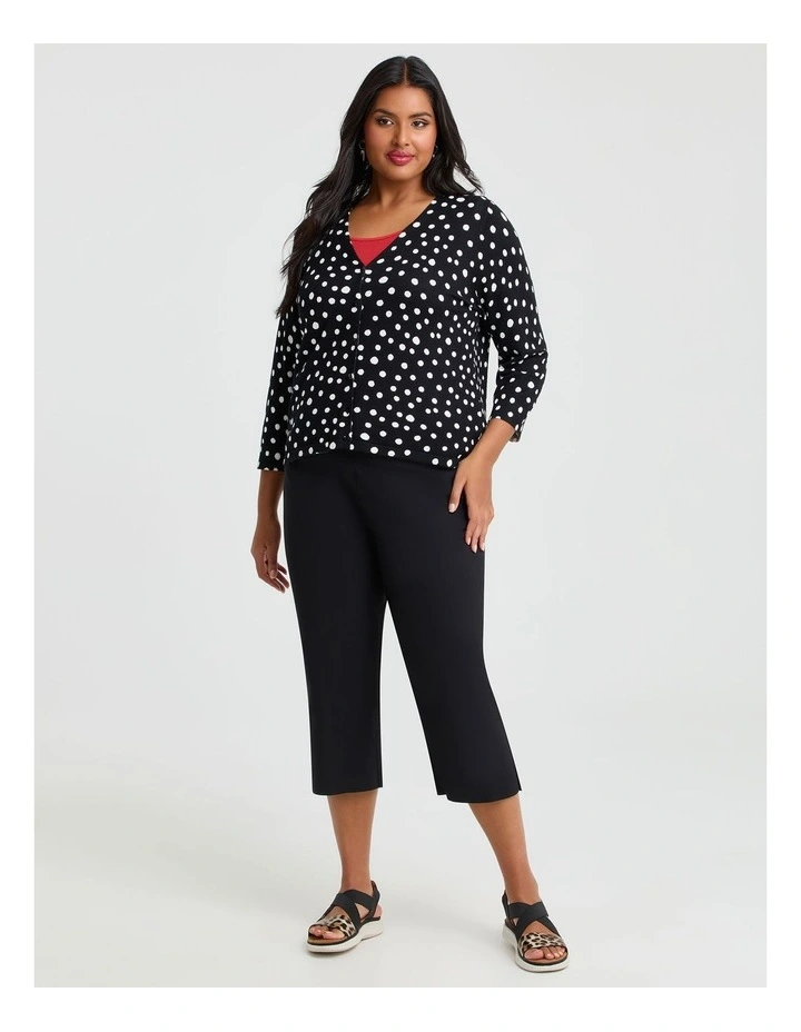 Polka Dot Natural Cardigan Black/white Spot image 4