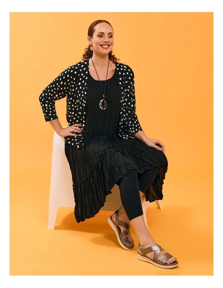 Polka Dot Natural Cardigan Black/white Spot image 5