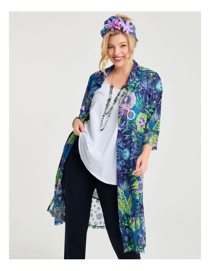 Catalina Jaguar Mesh Trim Duster Print image 3