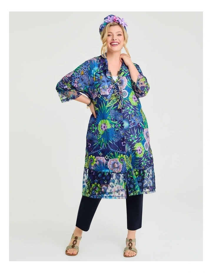 Catalina Jaguar Mesh Trim Duster Print image 4