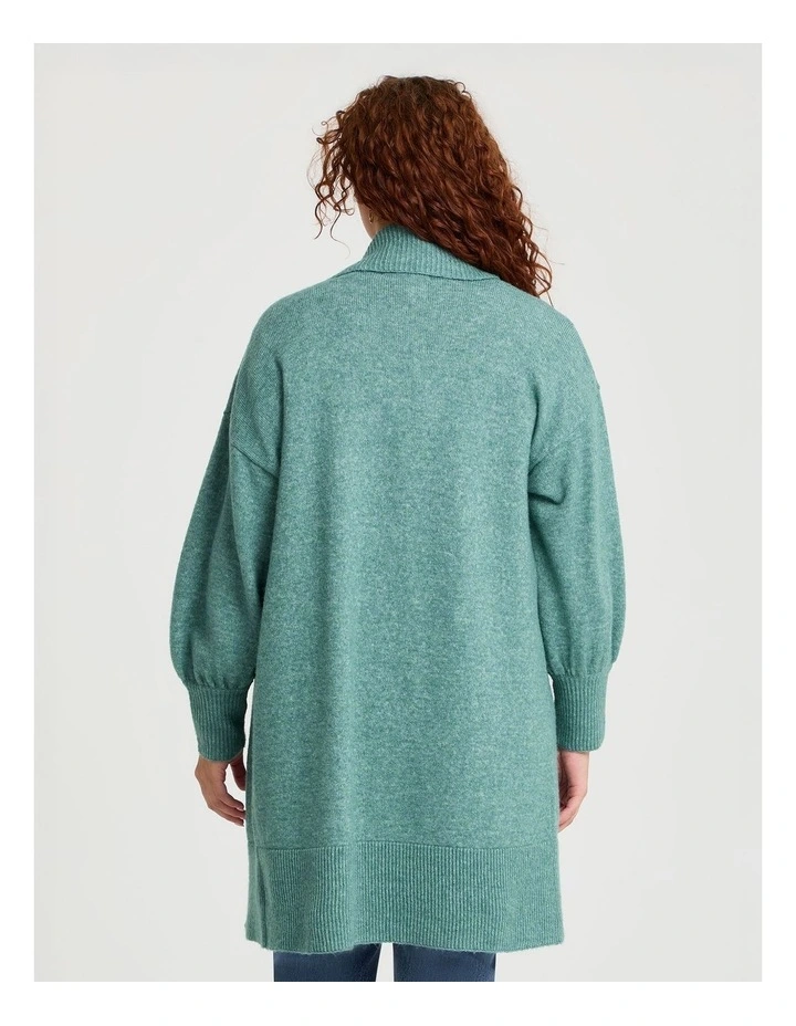 Lofty Balloon Sleeve Cardigan Nile Blue image 2