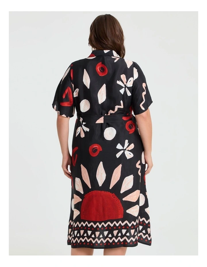 Natural Sardinia Shirt Dress in Print image 2