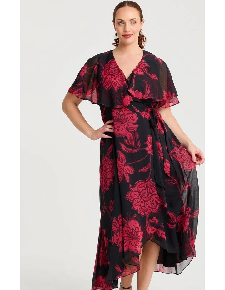 Livia Floral Wrap Maxi Dress Floral image 3
