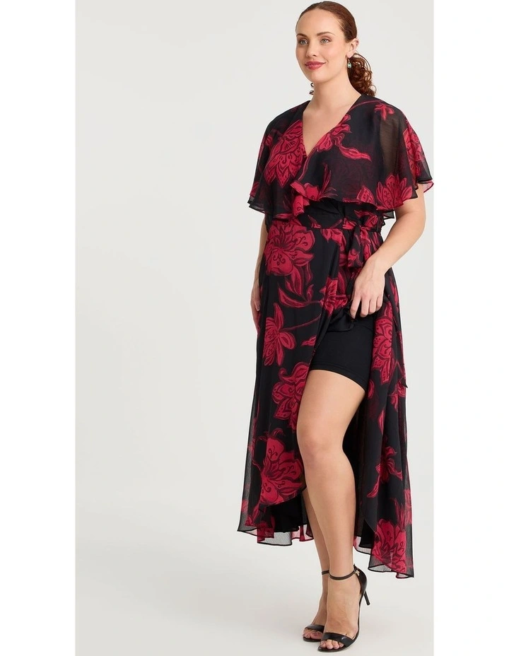 Livia Floral Wrap Maxi Dress Floral image 4