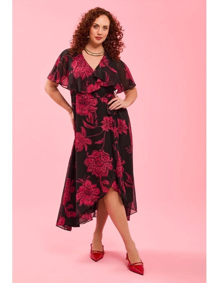 Livia Floral Wrap Maxi Dress Floral image 5