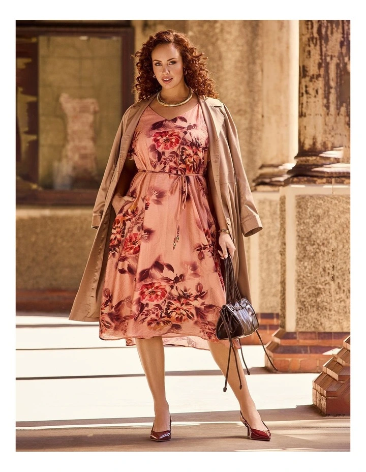 Camille Tencel Midi Dress Floral image 4