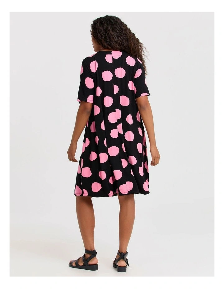 Natural Duo Polka Dot Dress in Multi image 2