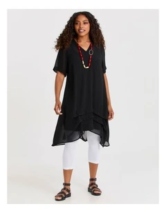 Chiffon Bonnie Dress in Black